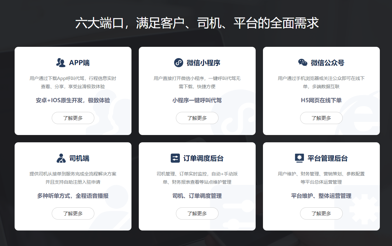 六大端口，滿足客戶、司機(jī)、平臺(tái)的全面需求.png