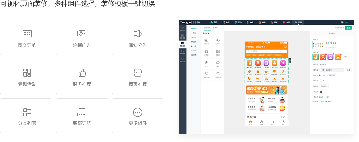 頁面裝修